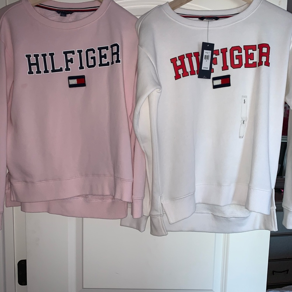 Two Tommy Hilfiger sweatshirts